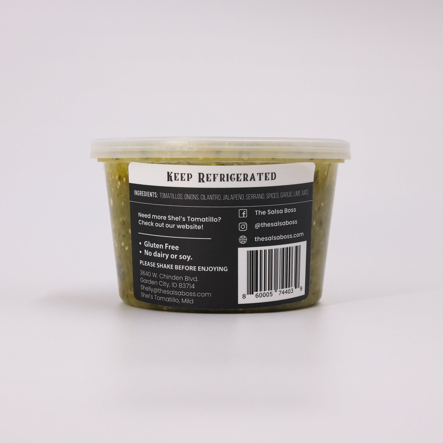 Shel’s Tomatillo Salsa, Mild 16oz