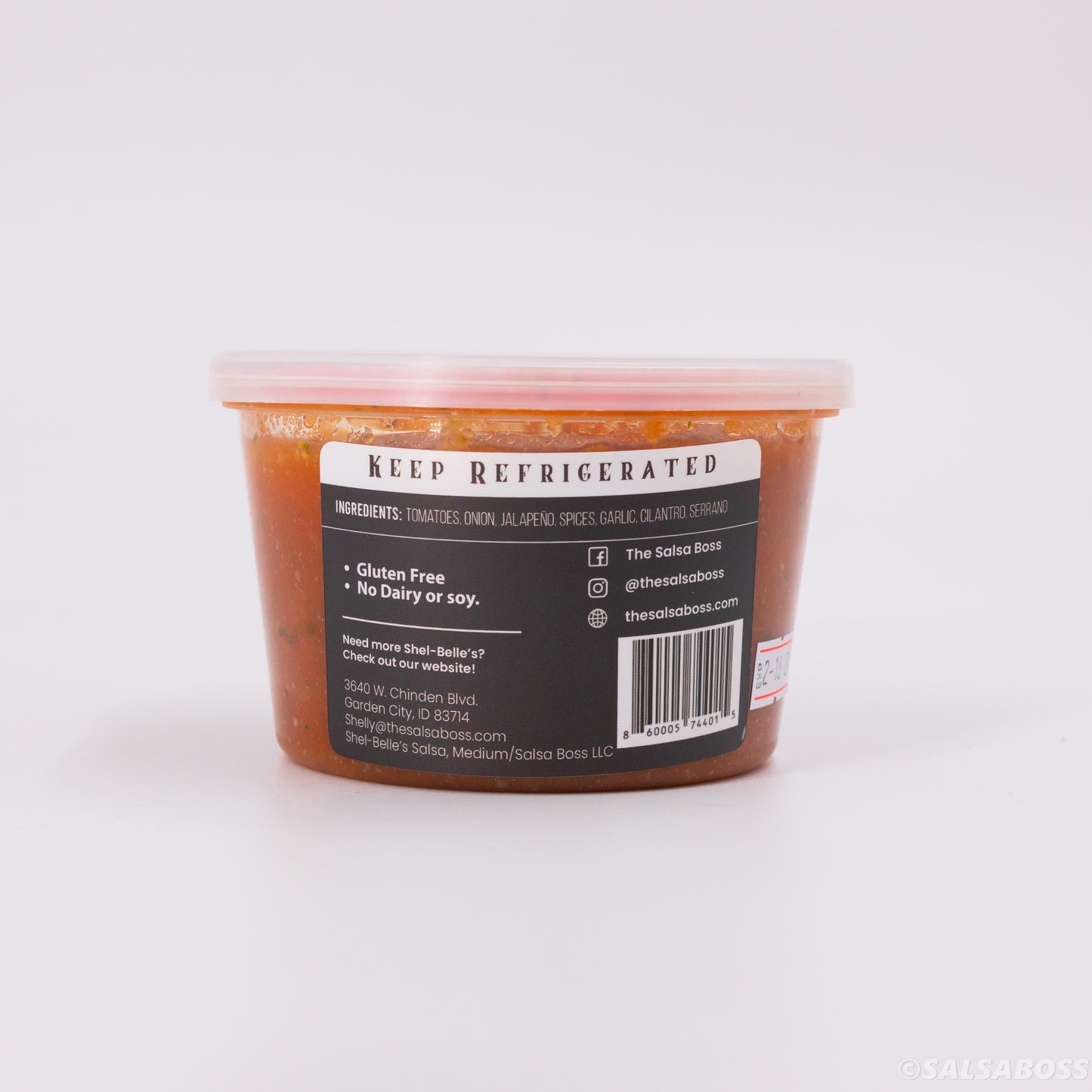 Shel-Belle's Salsa, Medium 16oz