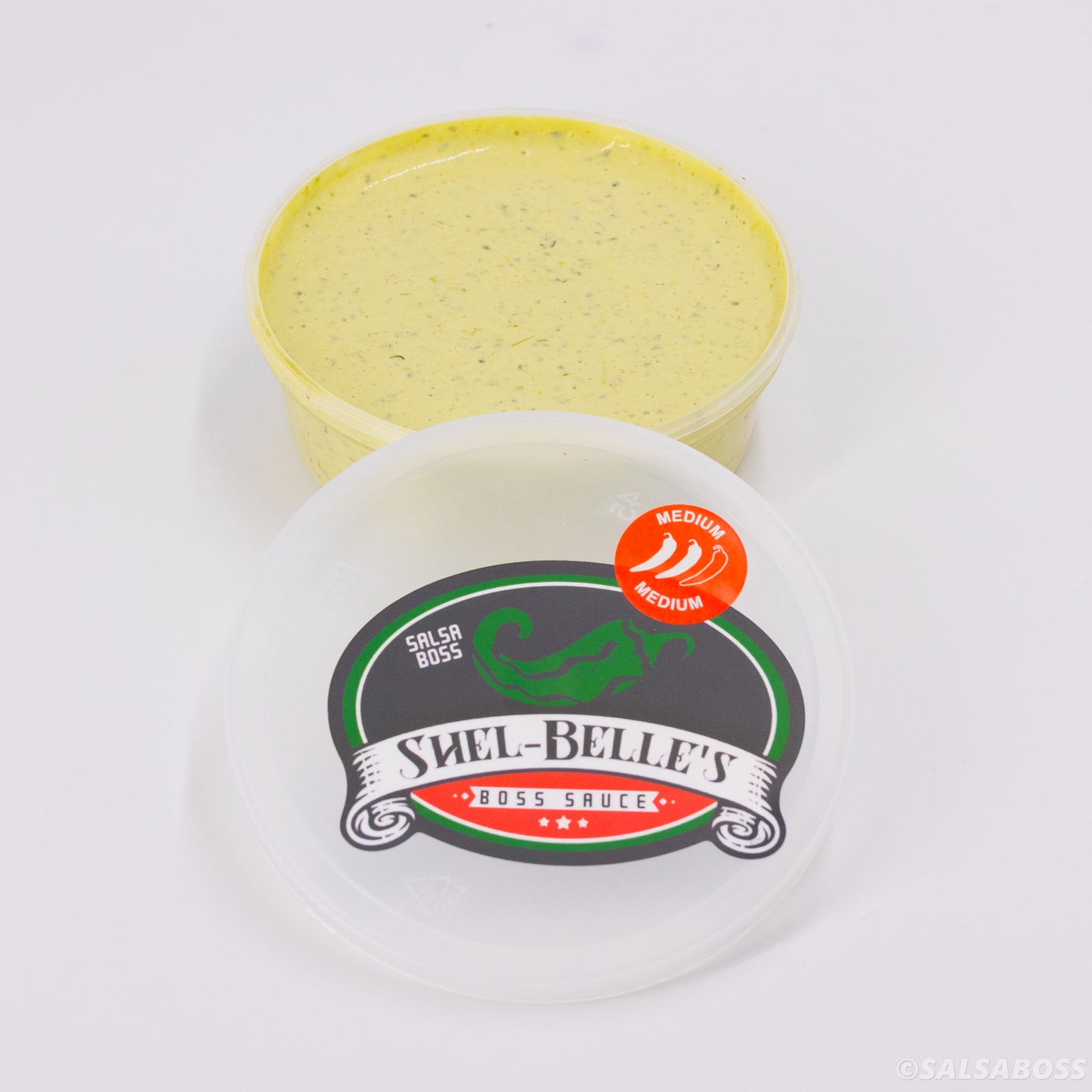 Shel-Belle’s Boss Sauce, Medium 8oz.